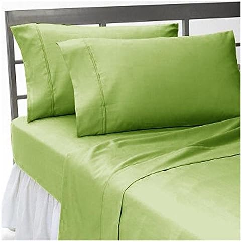 800 Thread Count Four (4) Piece California King Size Sage Solid Bed Sheet Set, 100% Egyptian Cotton, Premium Hotel Quality