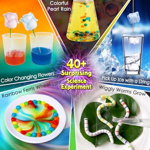 UNGLINGA 40+ Experiments Science Kit for Kids - Chemistry Set, Educational Toy Gift Idea for Boys and Girls Birthday Christmas S.T.E.M Scientific Toy - Image 4