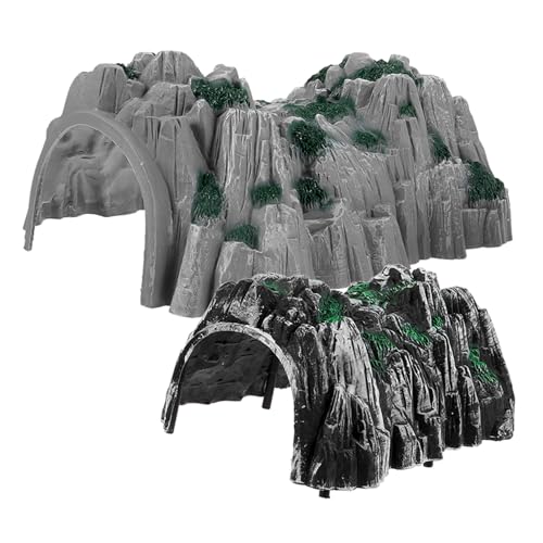 Holibanna Train Tunnel Toy for Boys and Girls Play Tunnel Model Fun Simulation Cave Models