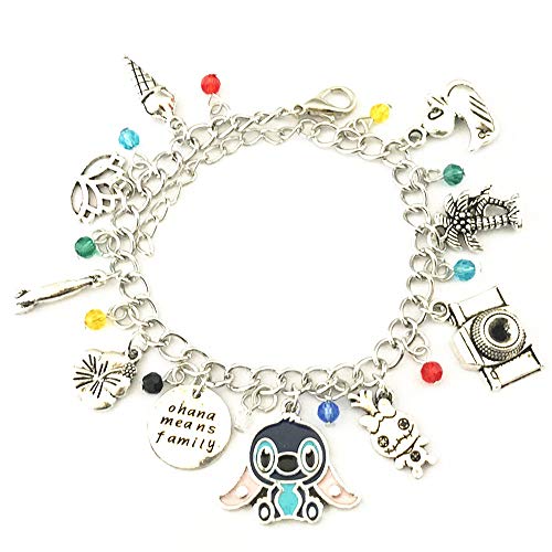 Universe of Fandoms Anime cartoon Stitch Charm Bracelet Gifts for Women girl