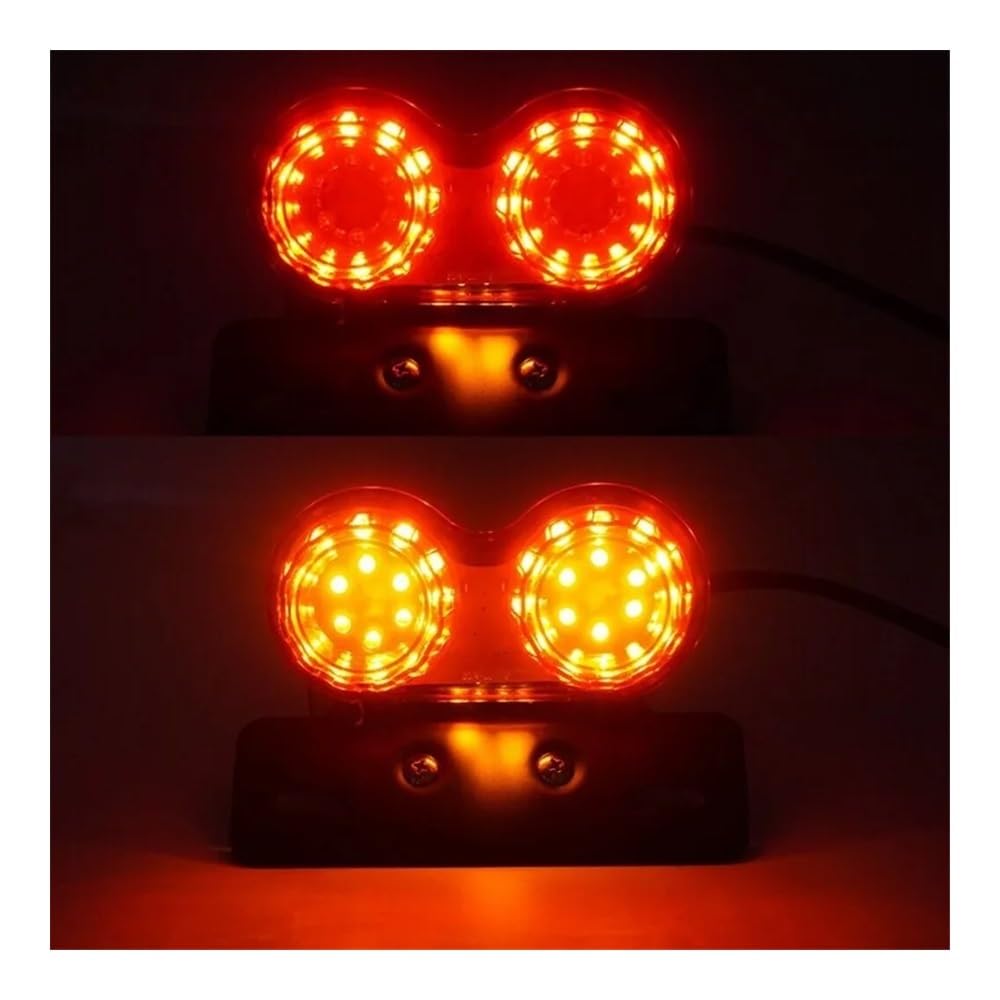 Luce Freno Moto Fanale Posteriore A LED Per Moto Locomotiva Fanale Posteriore Posteriore Multifunzionale Luce Freno Lampada Da Guida Accessori Universali