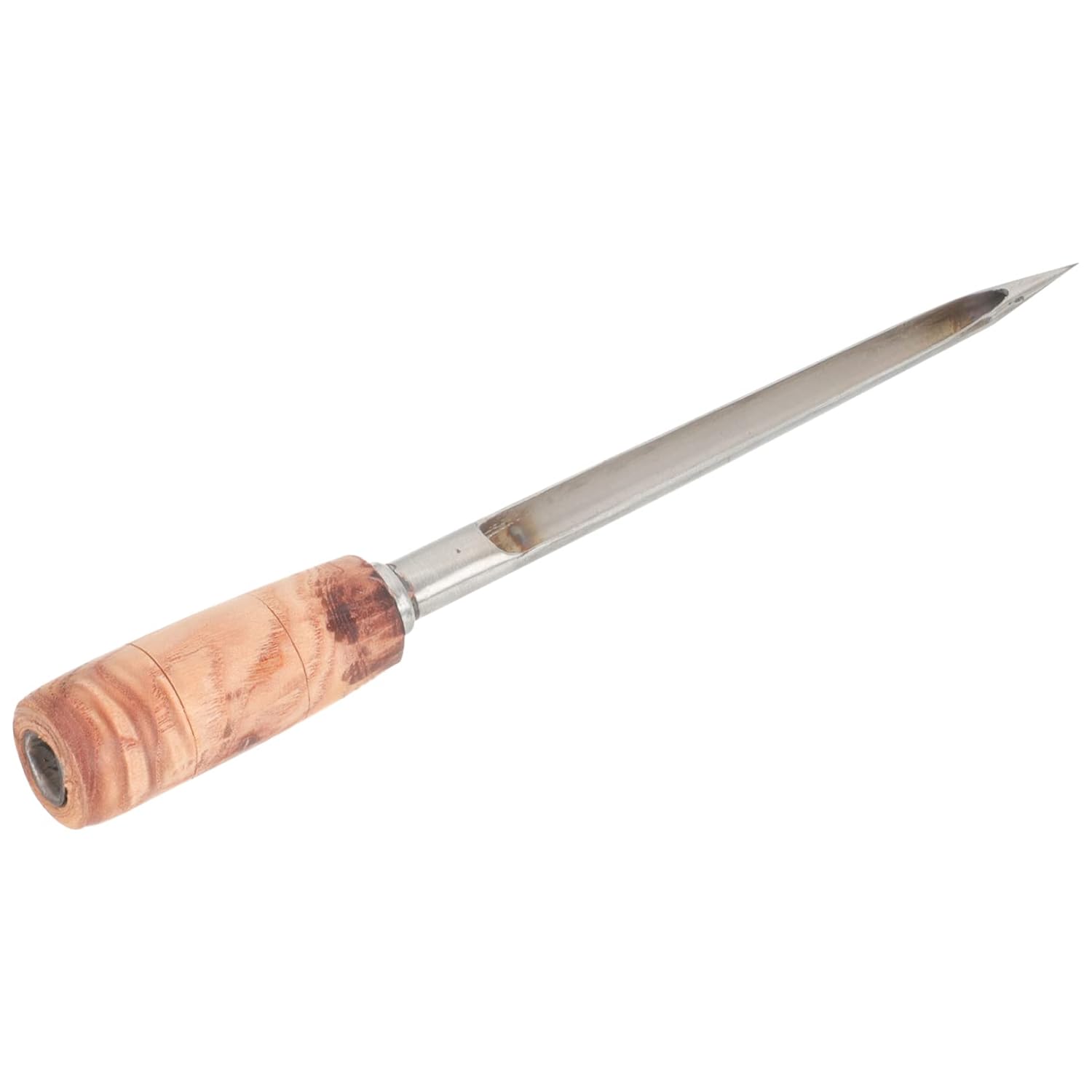 Cabilock Stainless Steel Grain Sampler Wooden Handle Portable Cereal Probe for Wheat Corn and Rice for Outdoor Grain Sampling