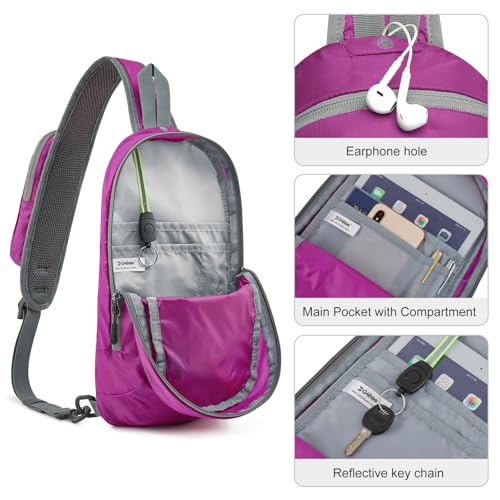 Image of G4Free Sling Bag RFID Blocking Lightweight Crossbody Backpack Chest Shoulder Bag for Travel Sports Running