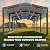Military-Grade Metal Carport 12x20 FT, Heavy- Duty Galvanized Steel Roof