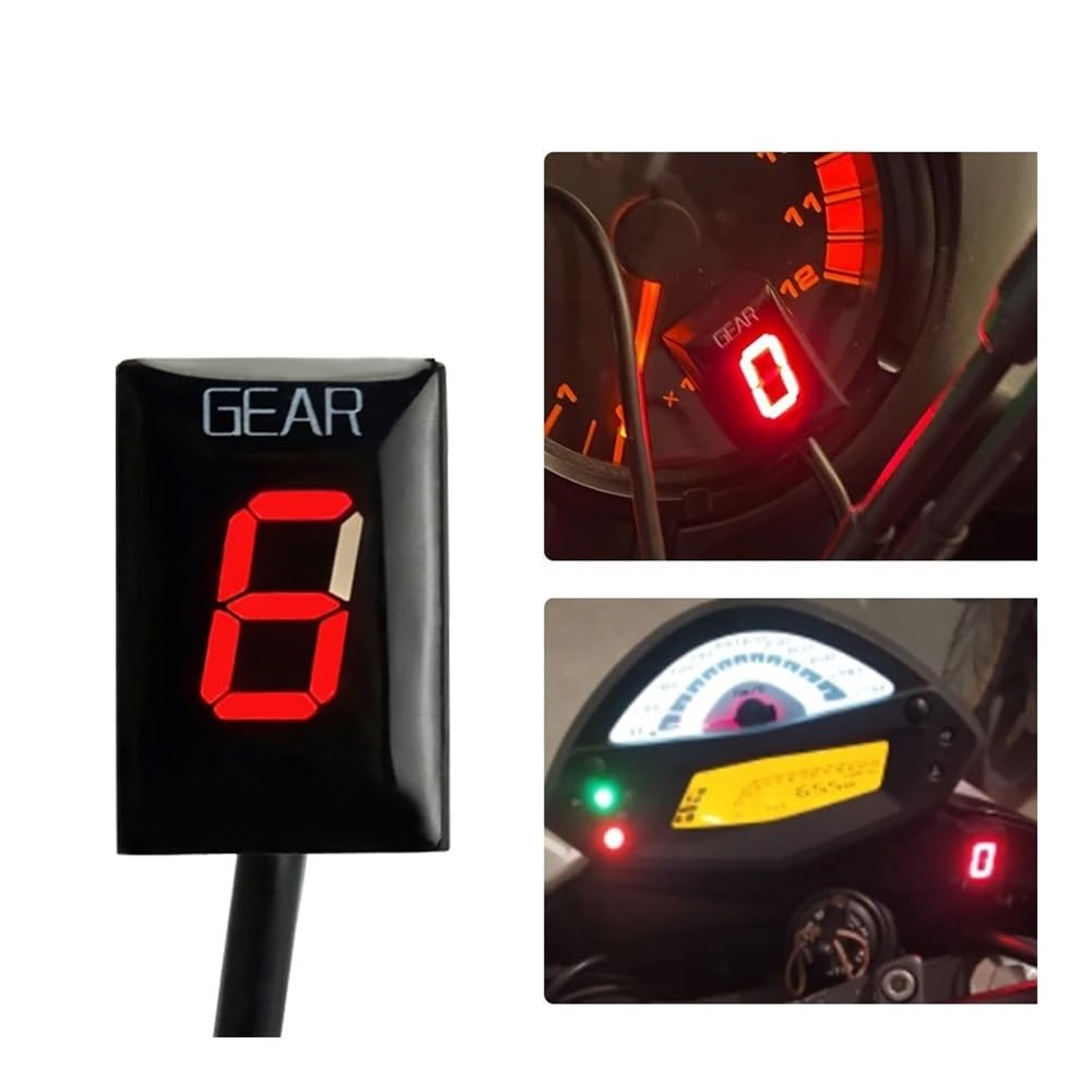 Indicatore Digitale di Marcia per Moto FZ1 FZ1N FZ1S FZ 1 1N 1S YZF-R1 Fz-16 Fz16 FZ8 Accessori per Moto Indicatore di Marcia Supporto ECU Visualizzazione velocità Marcia (Staffa Blu)
