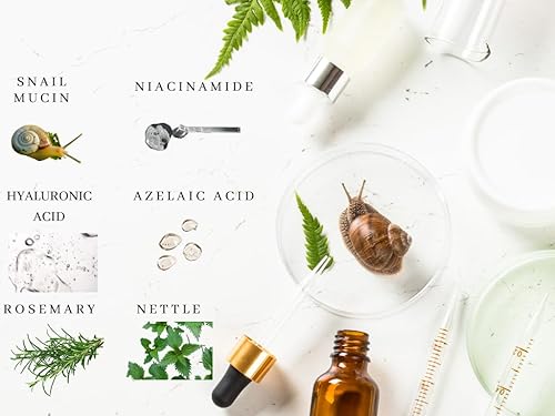 Miniatura 5 de ZAIN1 Suero natural para el crecimiento del cabello con mucina de caracol, rosaria, niacinamida, ácido hialurónico, ácido azelaico, ortiga y muchos