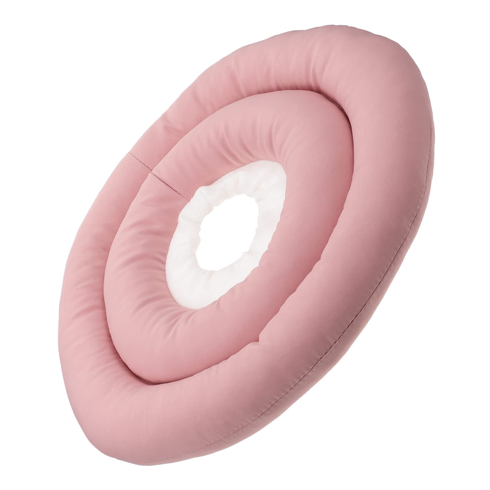 WOONEKY 1 Pc Círculo De Elizabeth Conos De Cuello De Gato Collares para Mascotas De Cirugía Collarín De Recuperación Collar De Rosa La Tela Impermeable Está Llena De Algodón PP.