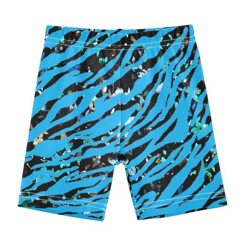 JHKKU Girls Tiger Print Shorts Cotton Cartwheel Bike Kids Biker Under Dress Dance Short Girl Clothes 8Y