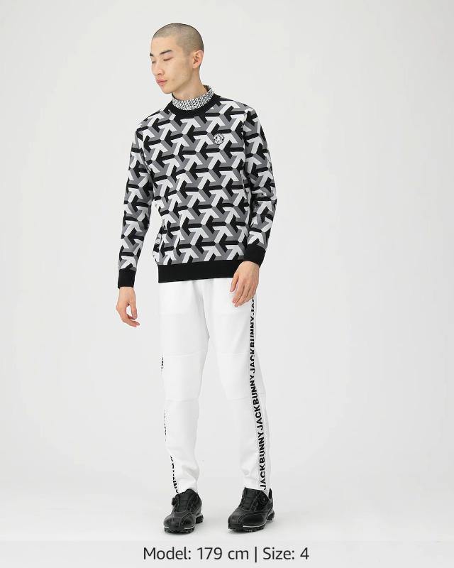 Amazon | [ジャックバニー] [メンズ] クルーネック ニットプルオーバー