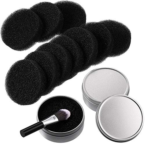 Makeup Brush Cleaner 2 in 1 Color Removal Sponge for Eye Shadow Blush Color Foundation Make-up Removals from Makeup Brush to Switch Color (6 Packs)