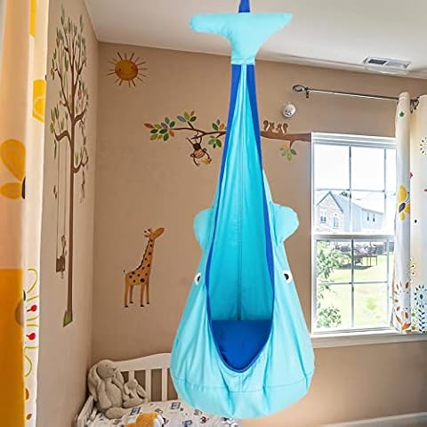 Columpio colgante para niños Cocoon con cojín de PVC Cover