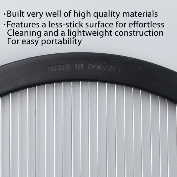 Non-Stick Stainless Wire Cooking Grate, 13 inch, for Charcoal Grills, Aluminum Alloy Frame, Easy Clean
