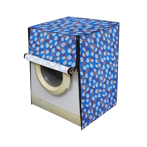 Image of Lithara Front Load Fully Automatic Washing Machine Cover for LG, Samsung, IFB, Whirlpool, Suitable for 5 kg & 5.5 Kg - Waterproof, Dustproof Cover (Print-1)
