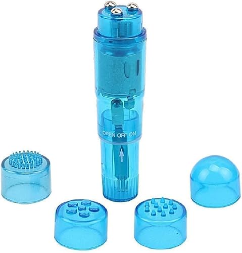 Mini juguete de masaje facial de belleza, herramienta portátil de masaje de viaje para ojos de cabeza (1 unidad, azul)