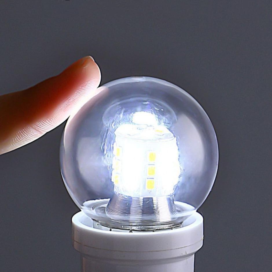 Bombilla LED Magic Bean redonda y transparente E27, AC230V 7W, base de rosca estándar para iluminación doméstica, no regulable (7W 230V 10pcs/Cálido blanco 3000K)