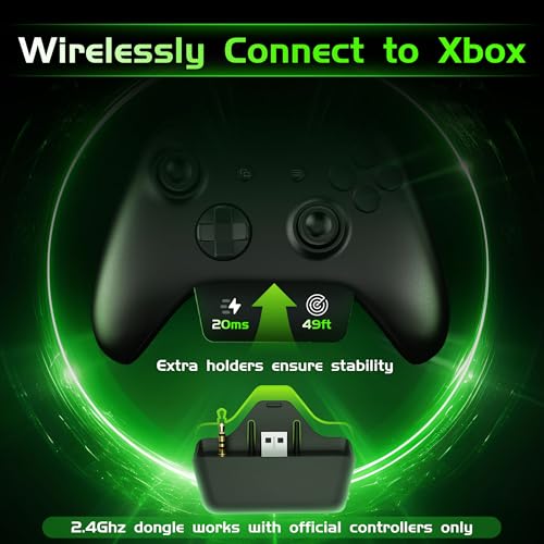Image of Gvyugke Wireless Gaming Headset for Xbox Series X /S, Xbox One, PS5, PC, Bluetooth 6.0 Gaming Headphones with Flip-to-Mute Noise-Canceling Mic, 70-Hour Playtime, Foldable, 3D Surround Sound - Lime