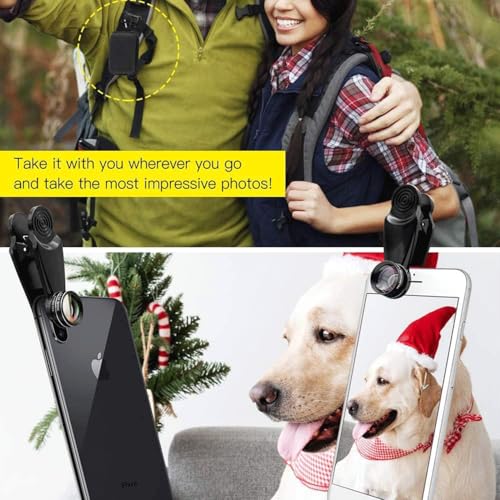 7 in 1 Lens Kit for Mobile Phone, 0.63X Wide Angle, 15X Macro, 198° Fisheye, 2x Portrait, CPL, Kaleidoscope Lens, Starlight Lens, 7 in 1 Smartphone Lens - Image 5
