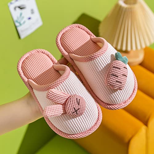 Toddler Girls Boys Cartoon Shoes House Slippers Bedroom Home Slippers Cartoon Rabbit Winter Cotton Slippers3