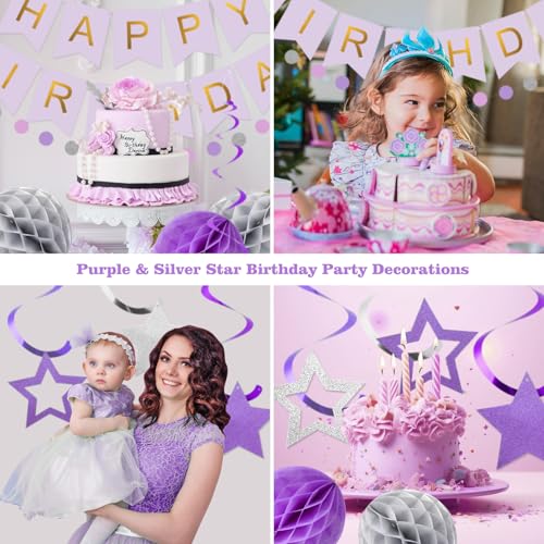 Image of meowtastic Birthday Decorations Happy Birthday Banner with Honeycomb Balls