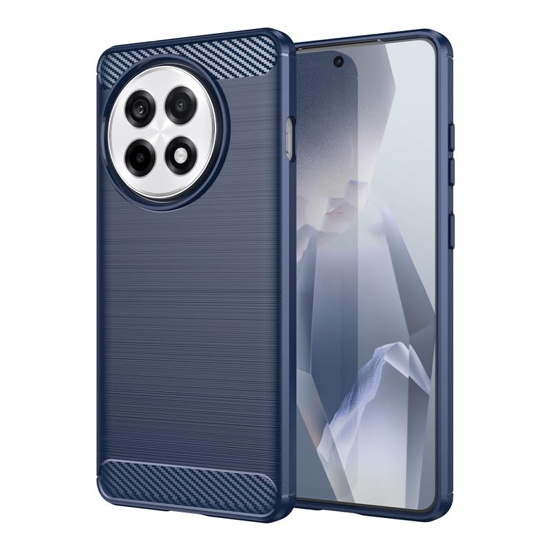 Image of Hybrid Carbon Fiber Back Case for OnePlus Ace 5 / Ace 5 Pro 5G (Blue)