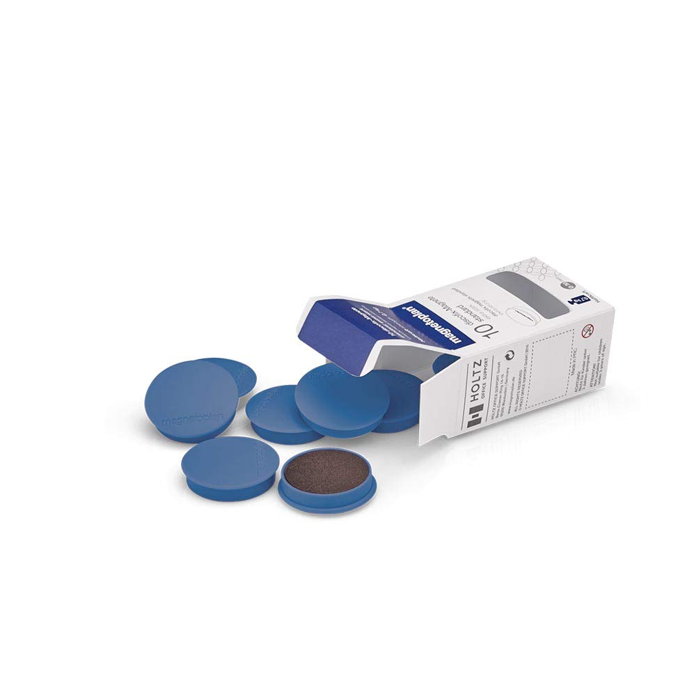 Magnetoplan1664214 DiscofixStandard magnet 30x8mm round dark blue ...