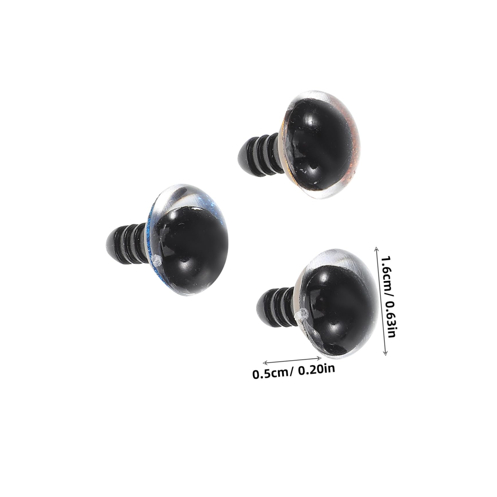 ARTIBETTER Plush Toy Eyes Mm Safety Eyes for Crochet Toys for Crafts for Stuffed Animals Halloween Decor