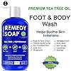 Remedy-Soap-Tea-Tree-Oil-Body-Wash-Helps-Body-Odor-Athletes-Foot-Jock-Itch-Ringworm-Yeast-Infections-Skin-Irritations-Shower-Gel-for-WomenMen-Natural-Mint-Aloe-Skin-Cleanser-12-Oz Truremedy Naturals Remedy Tea Tree Oil Body Wash - Body Wash That Helps Body Odor, Ringworm, & Skin Irritations - Tea Tree Soap Body Wash (1 pk, 12 oz)