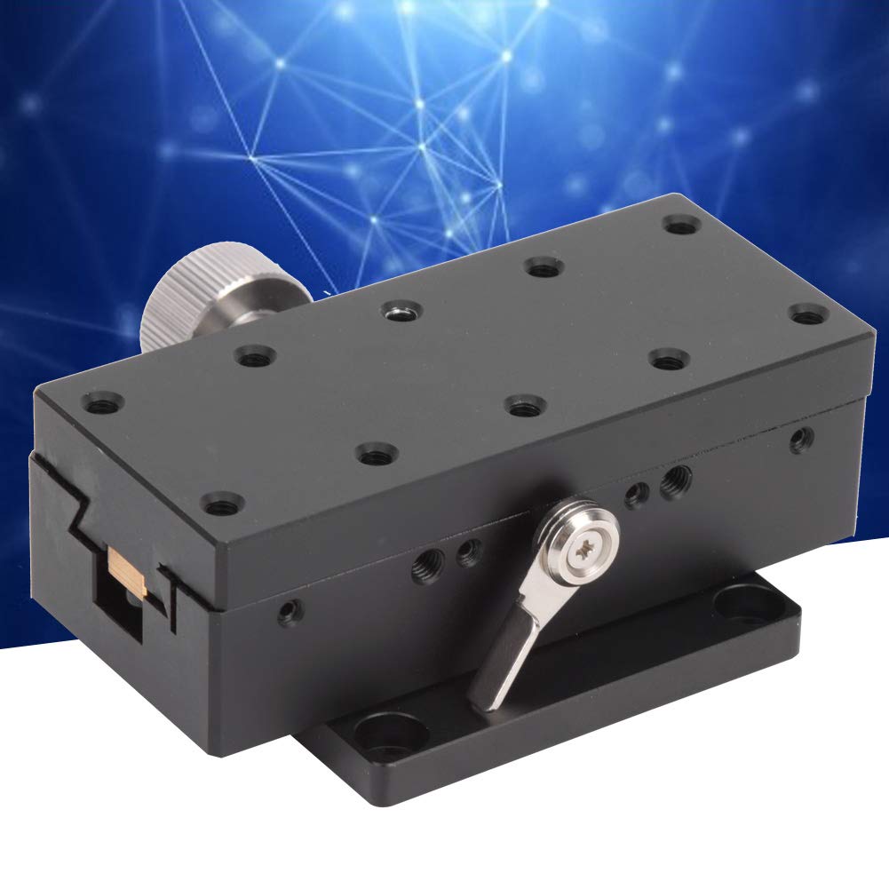 Leapiture Manual Trimming Platform Gear Guide Sliding Stage High Accuracy Sliding Stage Adjustable Sliding Stage Aluminum Alloy for Industrial