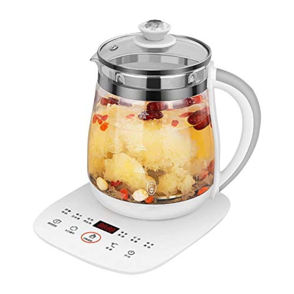 Hervidor multifuncional totalmente automático, tetera de 1,5 l y olla para estofado, hervir agua, hacer té, cocinar gachas, oficina y uso doméstico