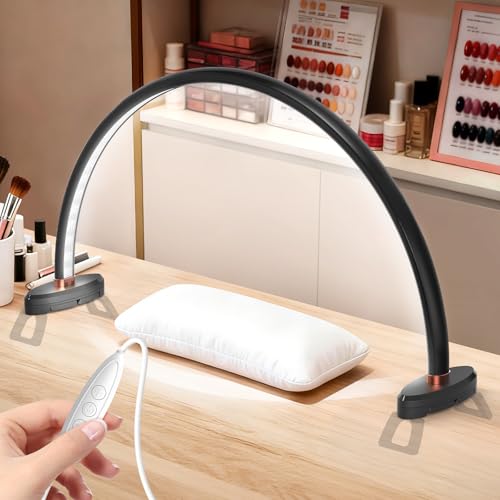 Lampe de bureau arc demi-lune Yokilly à support pliable