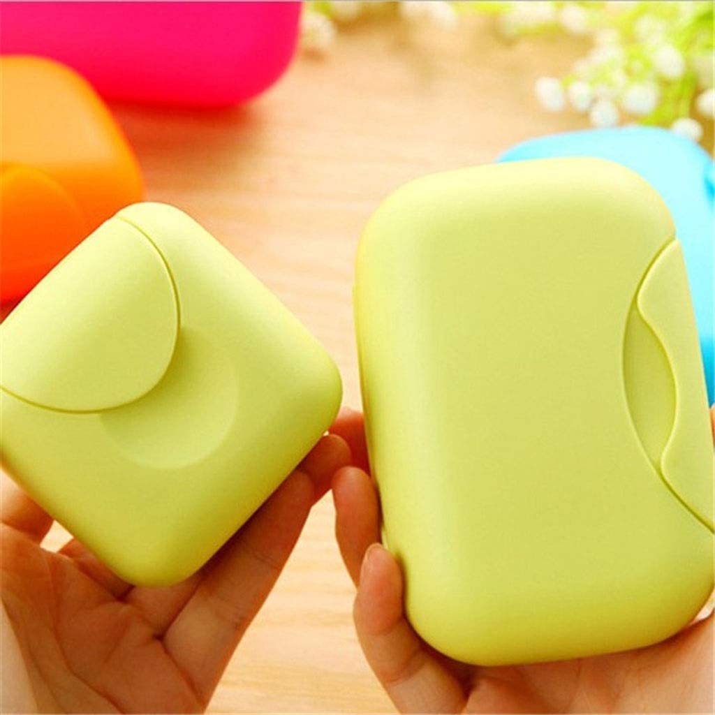 Caja de jabón de Viaje Caja de jabón de Viaje de plástico Caja de Placa de Plato Estuche Protector Contenedor Ducha de baño Ducha en casa Caja de jabón sellada Caja de jabón
