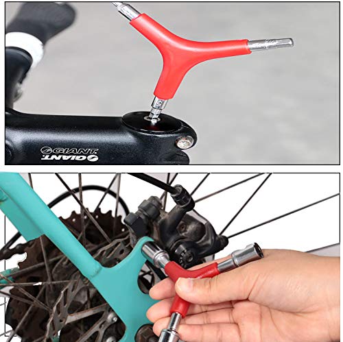Holoras 5 Pack Bike Spoke Tool - Round Bicycle Spoke Wrench, Blue Bike Spoke Wrench, Bike Tire Levers and 2 Bike Hex Wrench, Cycling Maintenance Tools for Road and Mountain Bikes - Thumbnail 6