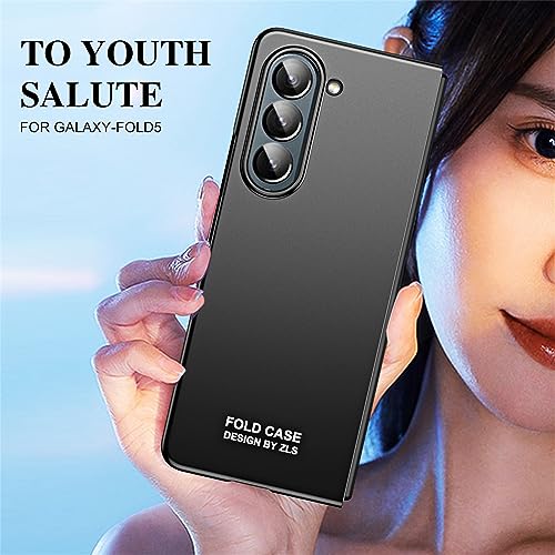 Coque Galaxy Z Fold 5 de qualité supérieure rigide noire mate anti-rayure