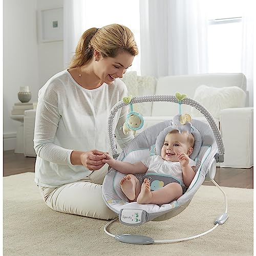 Ingenuity Soothing Baby Bouncer Infant Seat with Vibrations, -Toy Bar & Sounds, 0-6 Months Up to 20 lbs (Morrison) - image 7