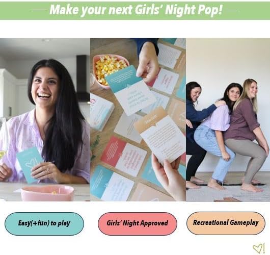 Miniatura 8 de Girly POP! A Fast-paced Girls - Juego de cartas para niñas  Relleno de calcetines  Perfecto para despedidas de soltera  Cumpleaños  Escapada de fin