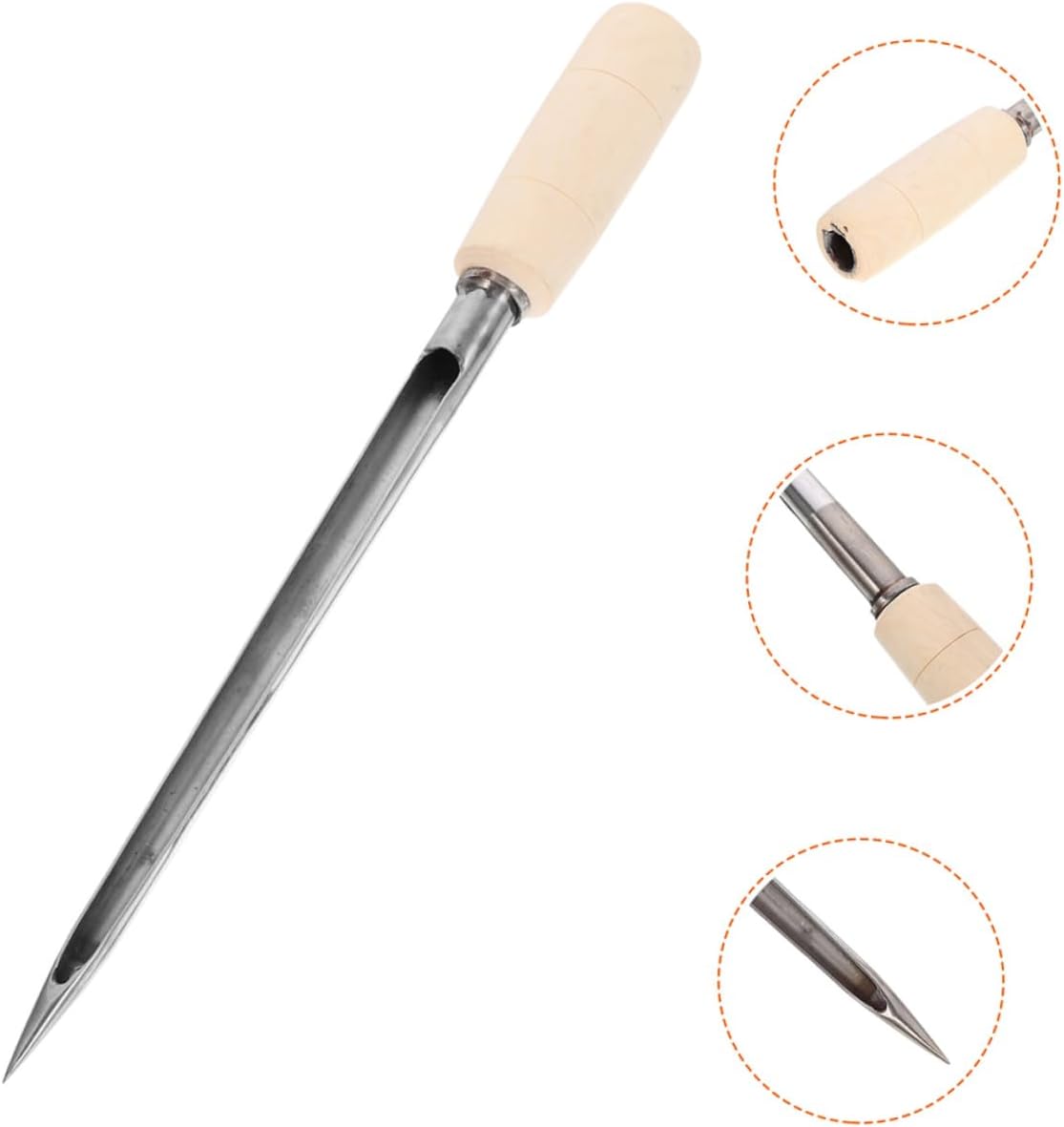 Garneck Multi-Functional Soil Sampler Probe Stainless Steel Grain Sampling Tool for Efficient Cereal Testing
