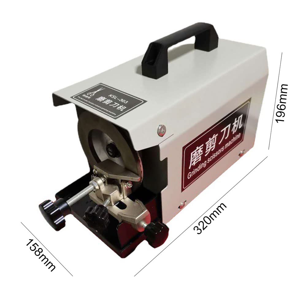 KRUZZO Affilacoltelli Elettrico Affilacoltelli Professionale per Forbici, Larghezza Massima di affilatura 50 mm, velocità della Ruota 2800 Giri/min, per affilare Forbici da Cucito, cesoie da Linea