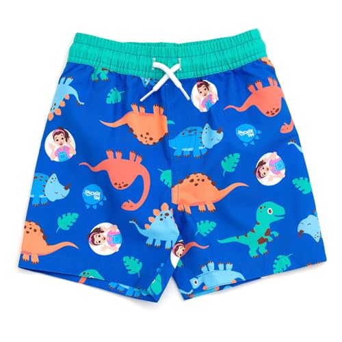 Ms. Rachel Dinosaur UPF 50+ Rash Guard and Swim Trunks Outfit Set Infant to Little Kid Sizes (12 Months - 5)3