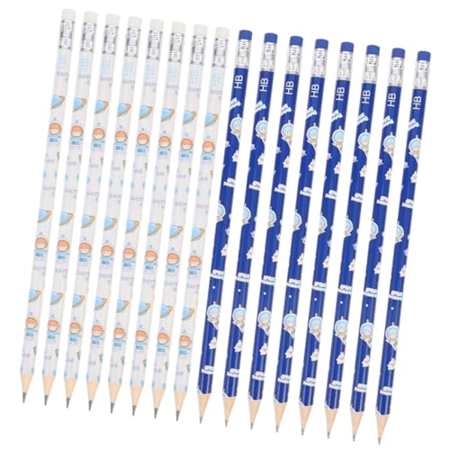 STOBOK 50個かわいいデザイン 木鉛筆 学生向け 検索ペン 鉛筆削り不要 スムーズな書き心地 受賞 用