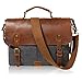 Lifewit Leather Vintage Canvas Laptop Bag, 13