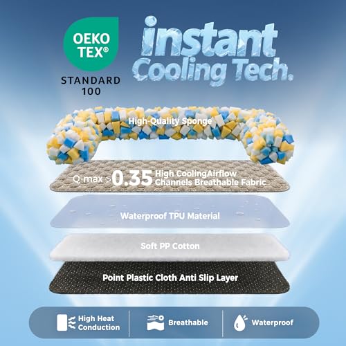 Image of XLarge Dog Cooling Bed for Sofa, 45x37 Inch Pets Couch Cover Mat