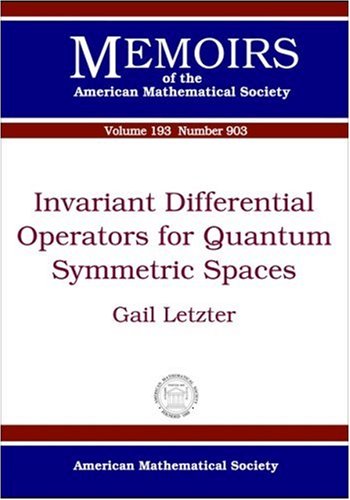 Invariant Differential Operators for Quantum Symmetric Spaces (Memoirs of the American Mathematical Society, Band 903)