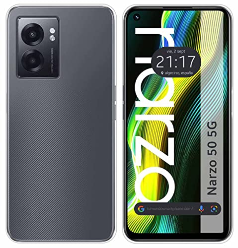 Tumundosmartphone Funda Silicona Gel TPU Transparente para Realme Narzo 50 5G