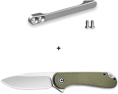 CIVIVI Elementum - Clip de bolsillo de titanio incluido CIVIVI Elementum - Clip de bolsillo de titanio incluido