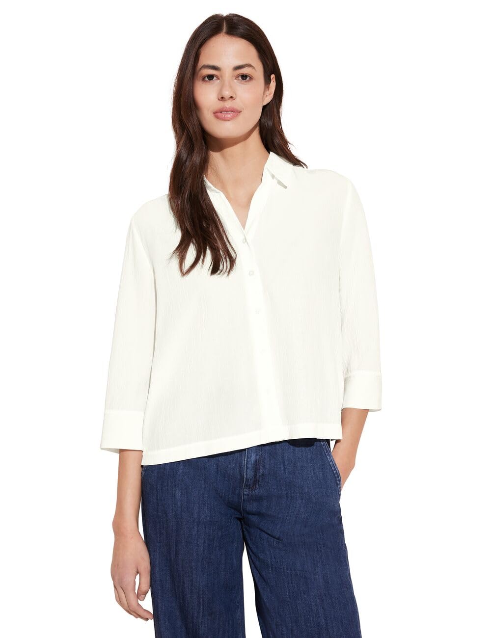 Street One Women's A344667 Crepe Blouse, Off White, 20