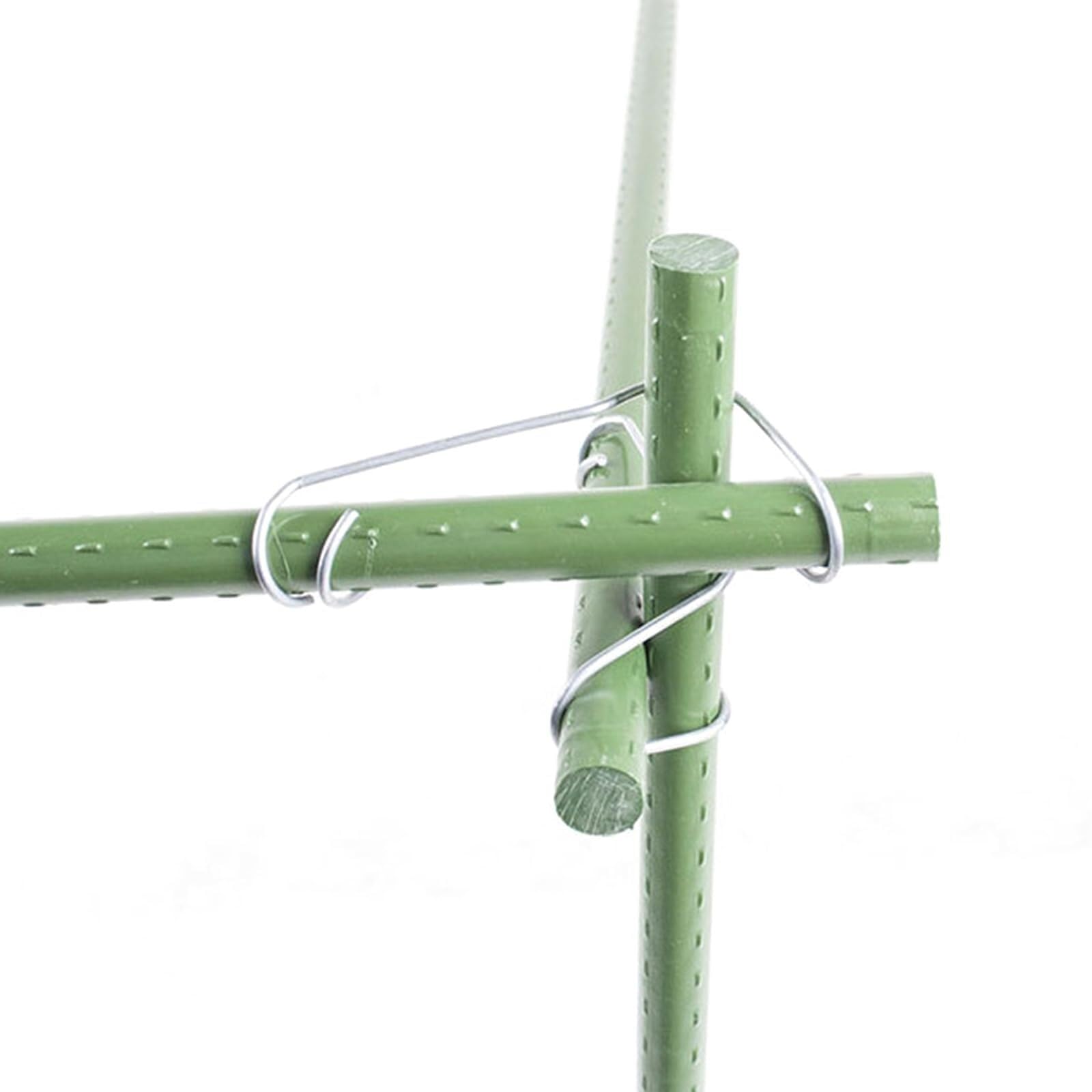 Clips pour Tuteurs de Plantes - Attaches Métalliques pour Plantes Grimpantes dans Le Jardin ou la Serre(304 Stainless Steel,20MM)