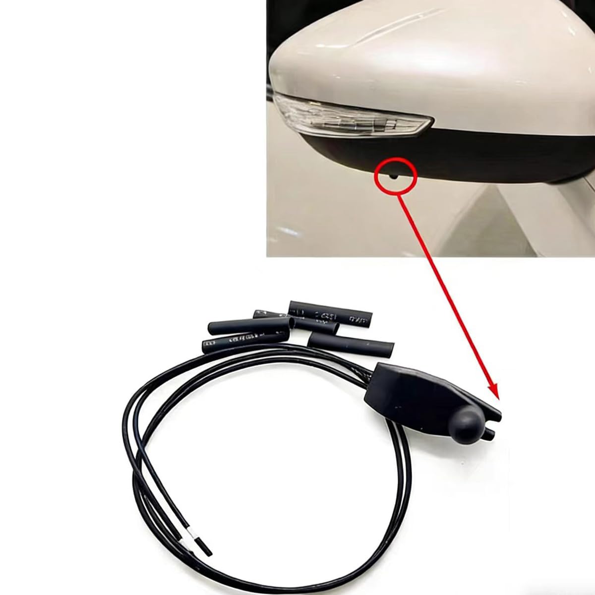 Sensore di temperatura esterna sotto lo specchietto retrovisore compatibile con Fiat 500 500X 500L Punto 05-18 71753245 735655747 735603615
