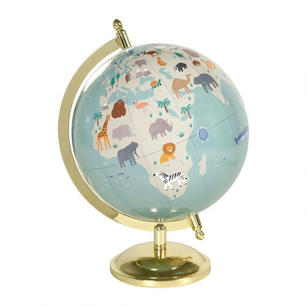 Globe terrestre Jungle H30 cm pour décoration de bureau ou salon