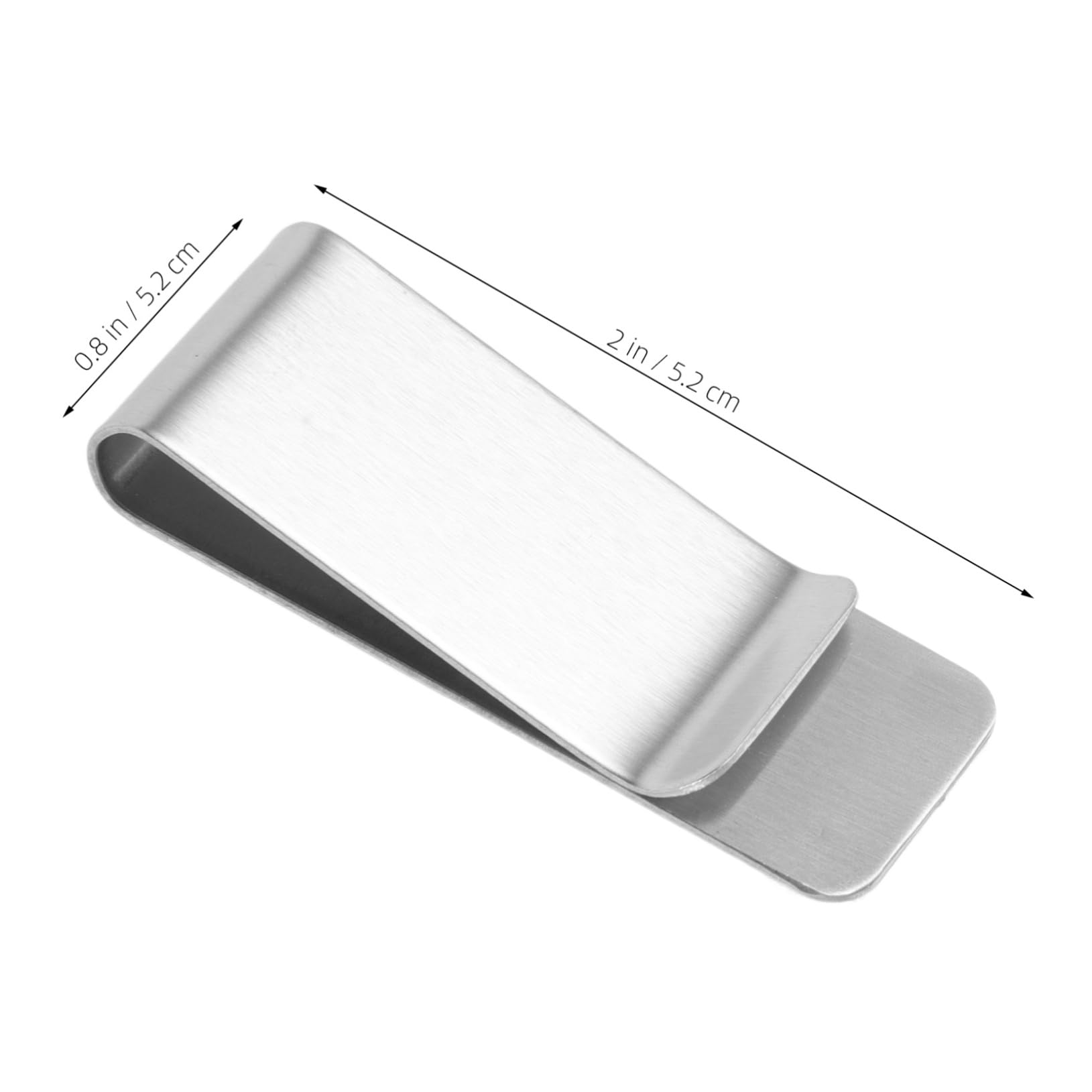 FOMIYES 2Pcs Stainless Steel Money Clips Sleek Cash Holders for Men Cards Credit Cards and Tickets for Everyday Use