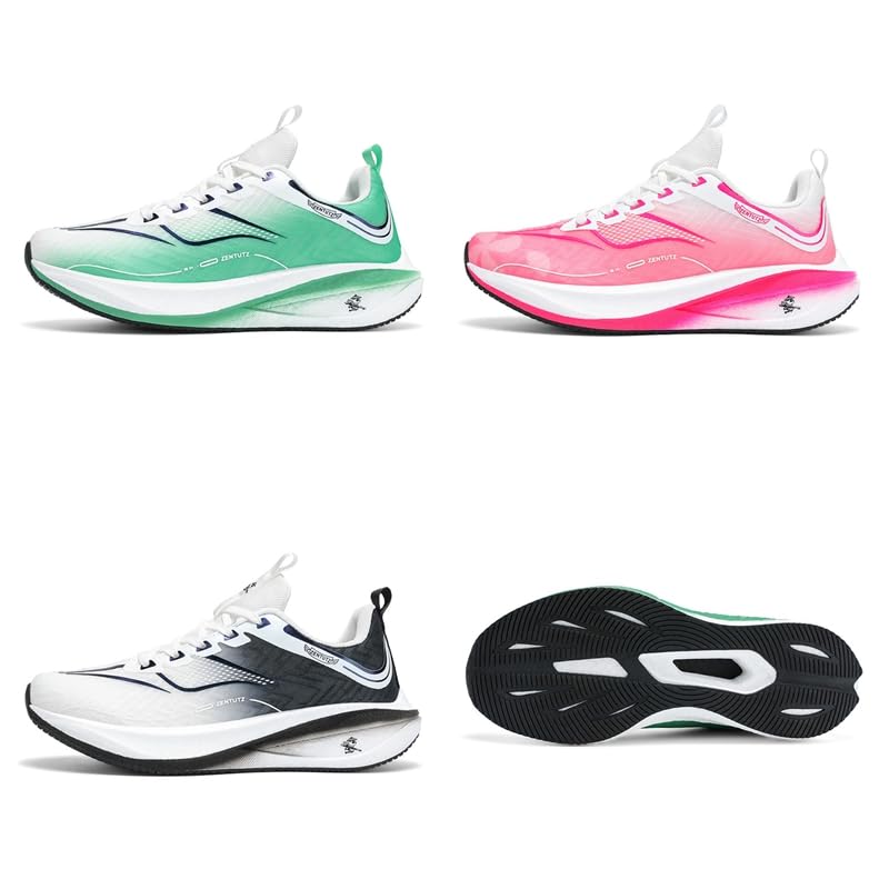 Men's Breathable Mesh Lace Up Lightweight Thick-Soled Running Shoes Suitable Sports Shoes for Walking Tennis and Daily Wear2